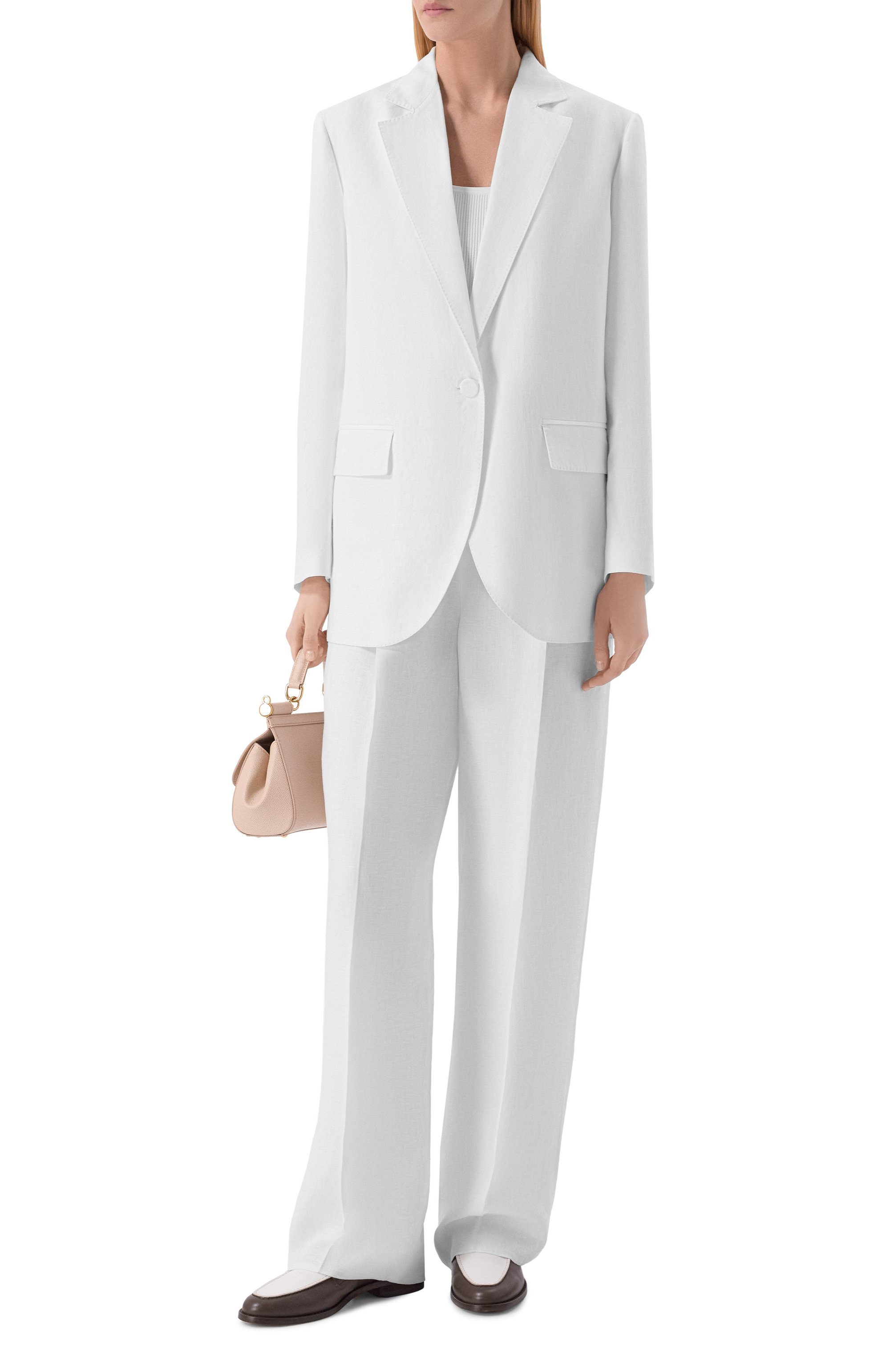 Льняной жакет AGNONA белого цвета по цене 363500 руб., арт. TX1102E/U3049E, фото 2 Льняной жакет AGNONA, арт. TX1102E/U3049E, фото 2