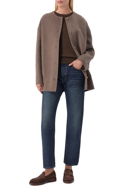 Замшевые пенни-лоферы easy SANTONI, арт. WUYG72448CI0NHSY, фото 3