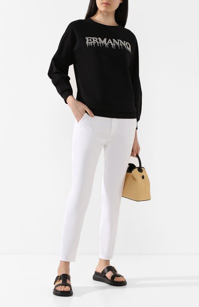 Хлопковый свитшот ERMANNO ERMANNO SCERVINO, арт. 46T FL09 FEL, фото 2