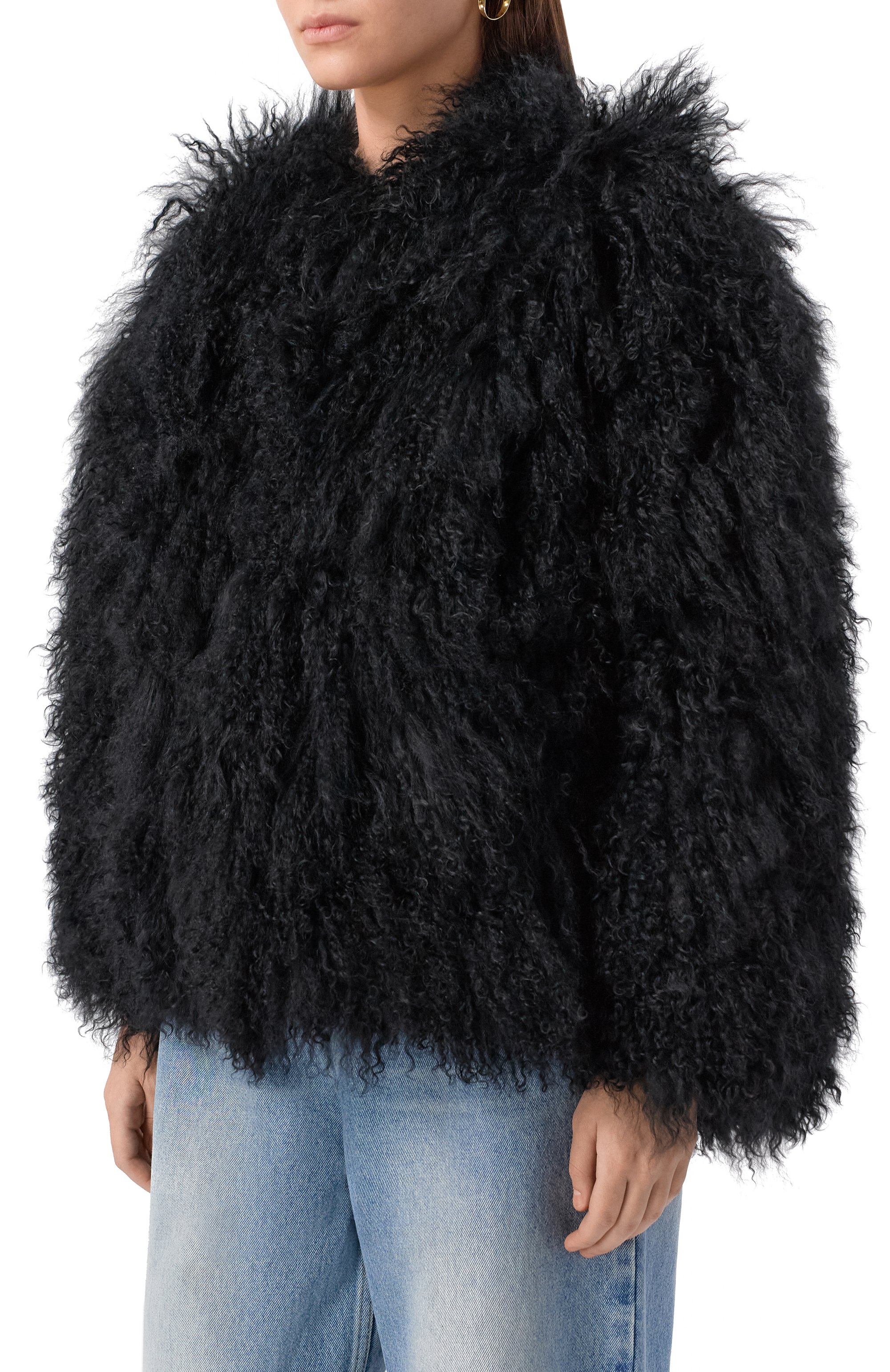 Шуба из ламы SASHA KIM, арт. SK-00001740, фото 3