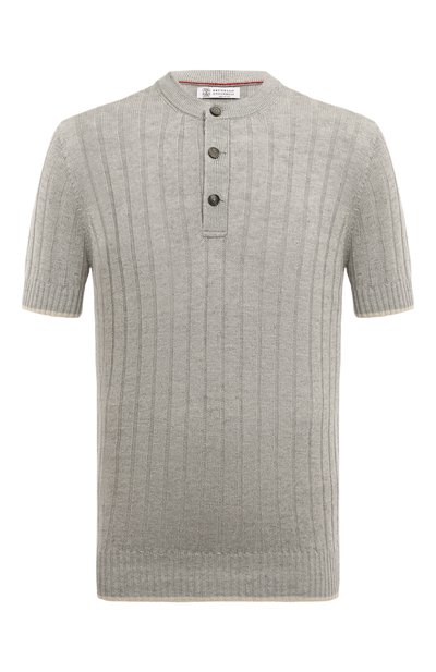 Мужской джемпер изо льна и хлопка BRUNELLO CUCINELLI, арт. M2L70B2255