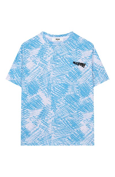 Хлопковая футболка MSGM KIDS, арт. S6MSJUTH137