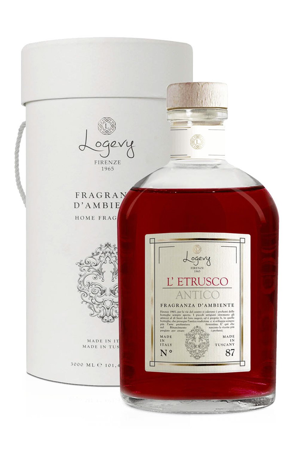 Диффузор l’etrusco antico / "древняя этруссия" (ваза 3000ml + рефил 6x500ml) LOGEVY FIRENZE 1965, арт. 8050519370868, фото 2