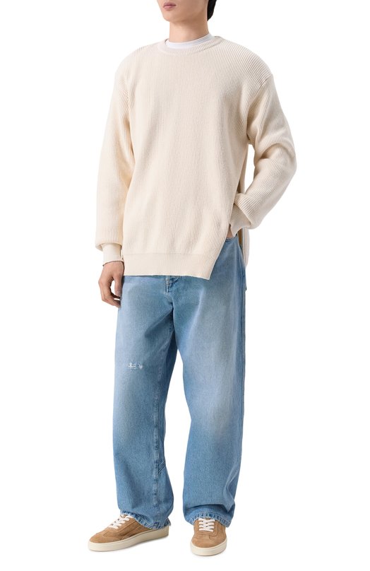 Замшевые кеды Rider Dsquared2 SNM0470/01503520 Бежевый  SNM0470/01503520 Фото 2