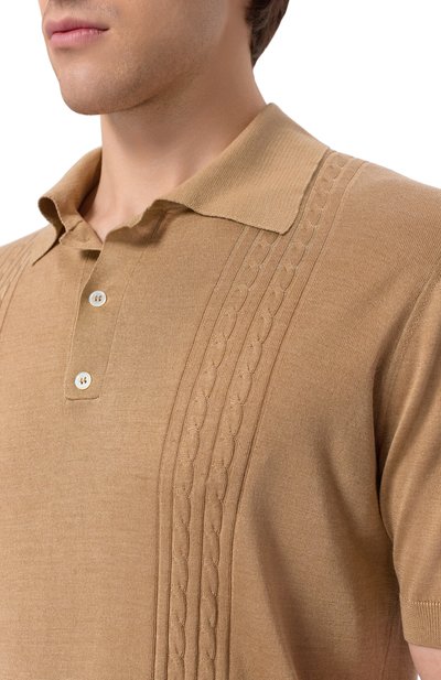 Шелковое поло KITON, арт. UMK0852, фото 5