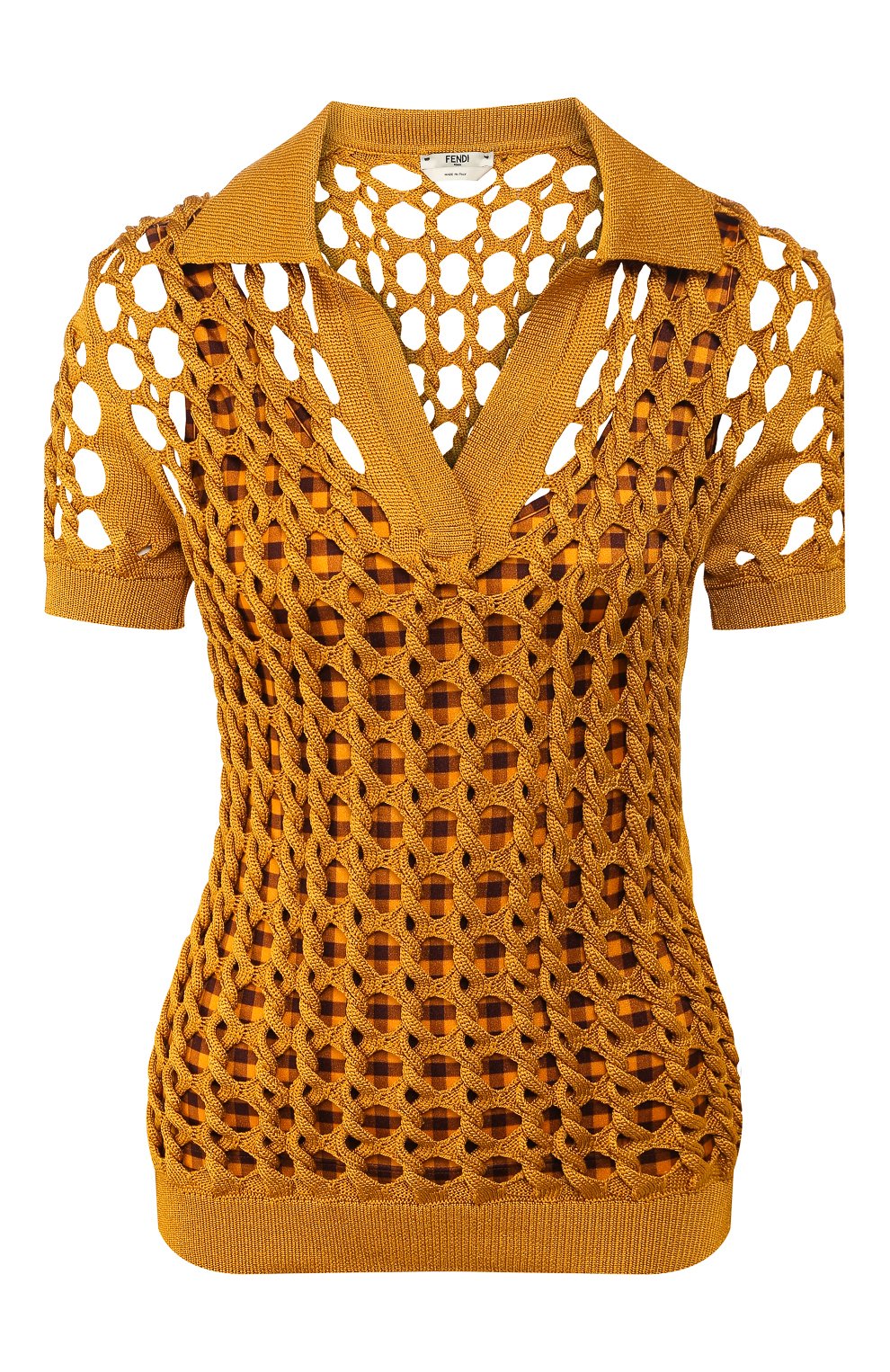 Поло из вискозы FENDI, арт. FZX512 ABWL, фото 1