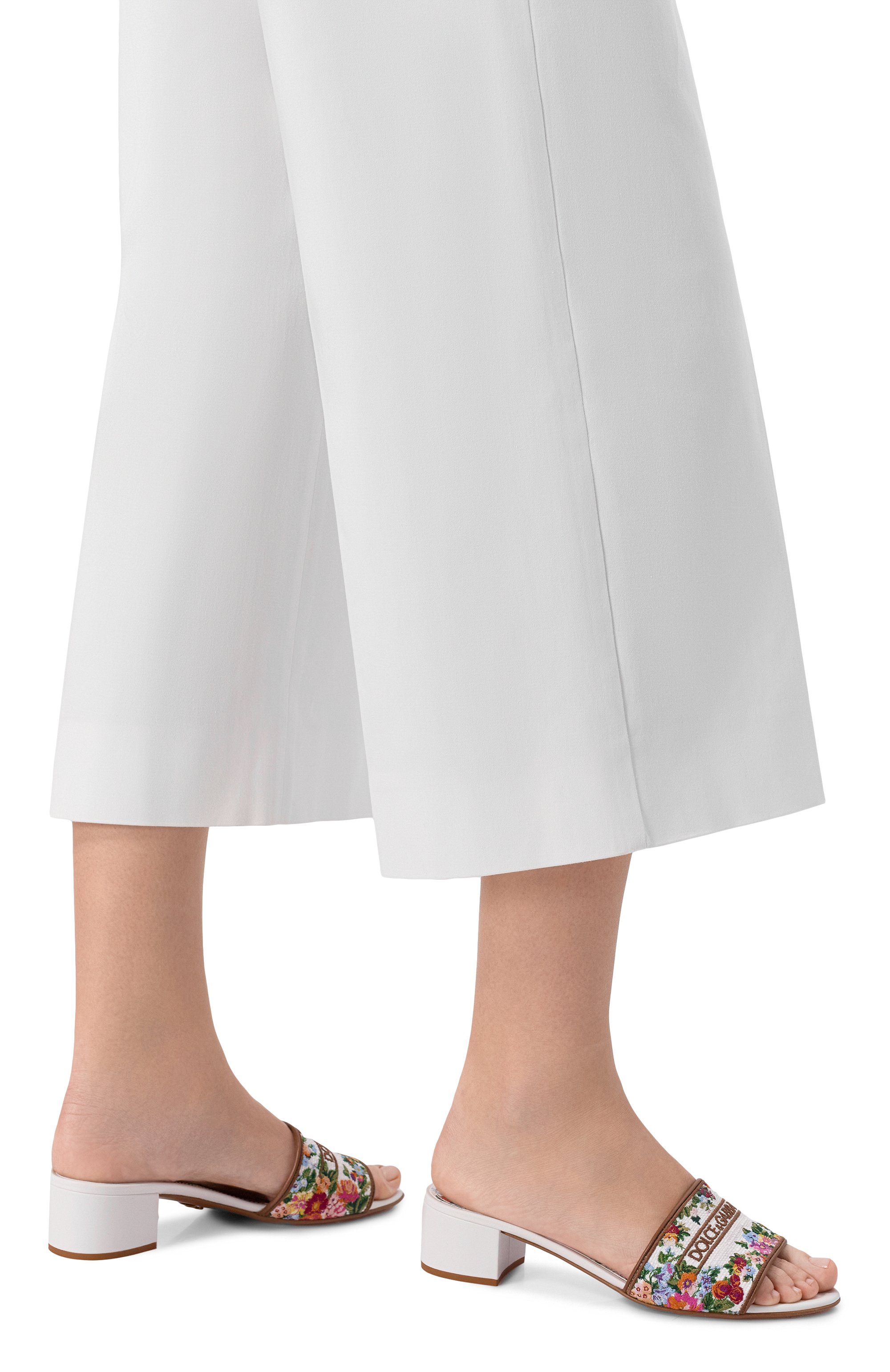 Текстильные мюли bianca 40 DOLCE & GABBANA, арт. CR1748/A6483, фото 2