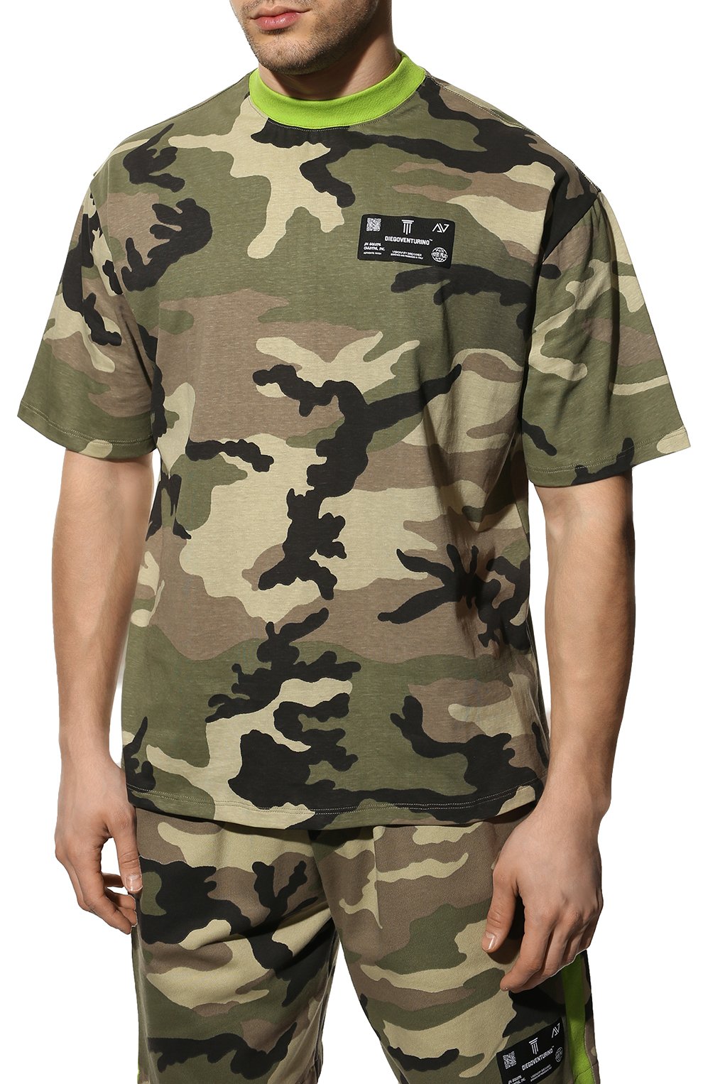 Хлопковая футболка DIEGO VENTURINO, арт. SS22-DV TS0 CAM0U, фото 3