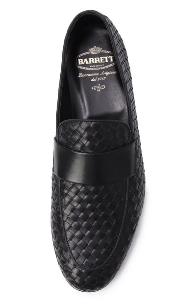 Кожаные лоферы BARRETT черного цвета по цене 75700 руб., арт. 261U005.1/INT.PASAD0 8 MM, фото 4 Кожаные лоферы BARRETT, арт. 261U005.1/INT.PASAD0 8 MM, фото 4