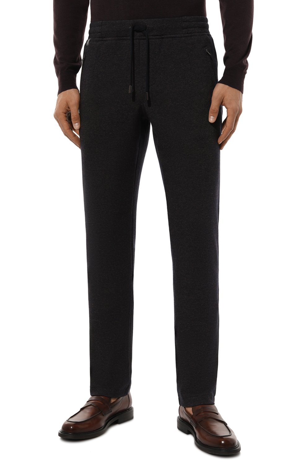 Брюки из шерсти и хлопка CAPOBIANCO темно-серого цвета по цене 56700 руб., арт. 17M713.PU00., фото 3 Брюки из шерсти и хлопка CAPOBIANCO, арт. 17M713.PU00., фото 3