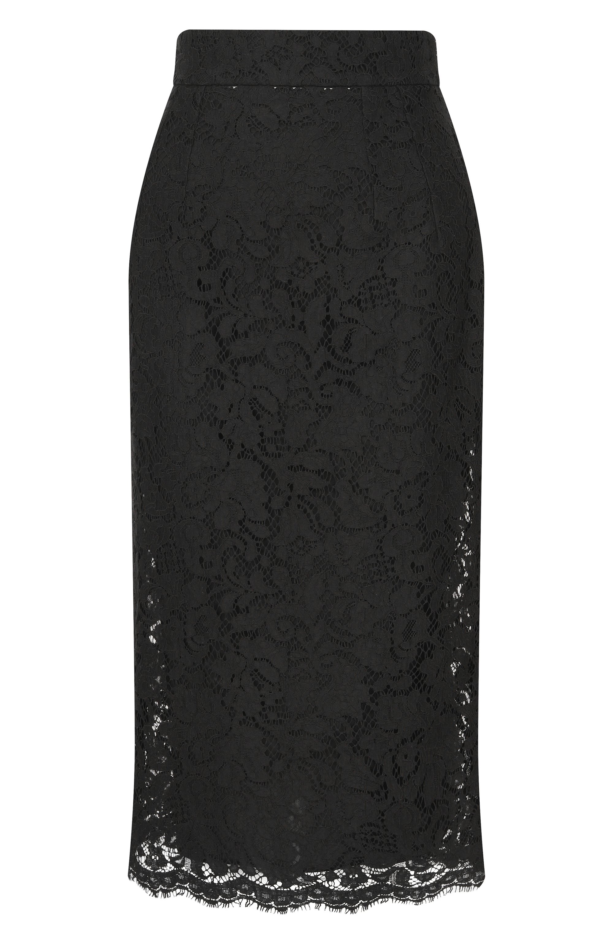 Юбка из хлопка и вискозы DOLCE & GABBANA, арт. F4B7IT/HLMTB, фото 1