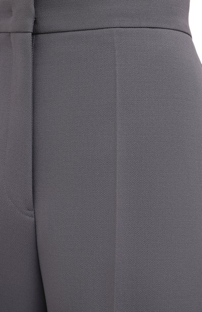 Шерстяные брюки JIL SANDER серого цвета по цене 108500 руб., арт. JSPS300425-WS201000, фото 5 Шерстяные брюки JIL SANDER, арт. JSPS300425-WS201000, фото 5