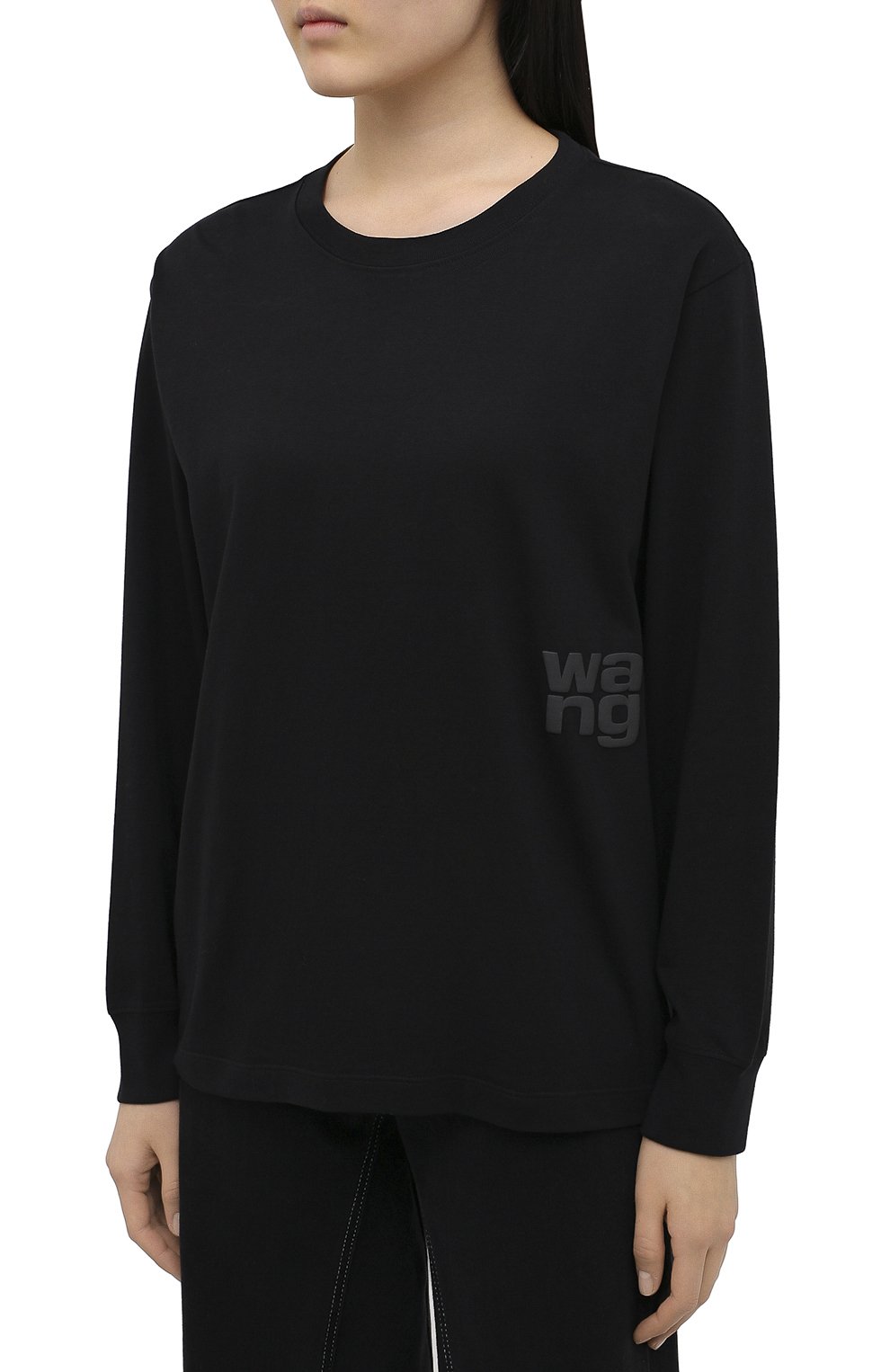 Хлопковый лонгслив ALEXANDERWANG.T, арт. 4CC1201151, фото 3