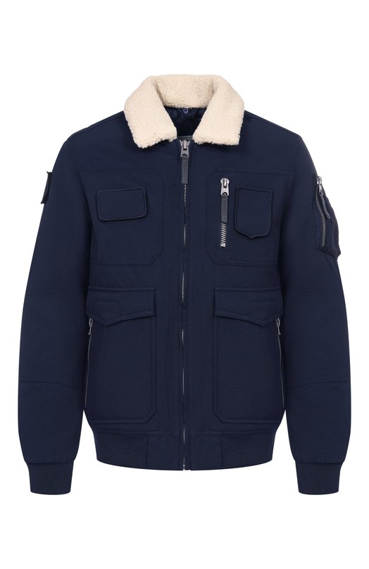 Утепленный бомбер Aeronautica Militare AB3024UCT03151 Синий AB3024UCT03151