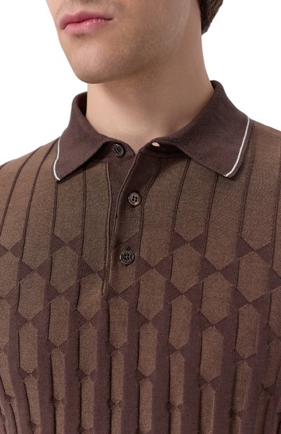 Поло из шелка и хлопка ZILLI, арт. KBP002M0107VCRC00, фото 5