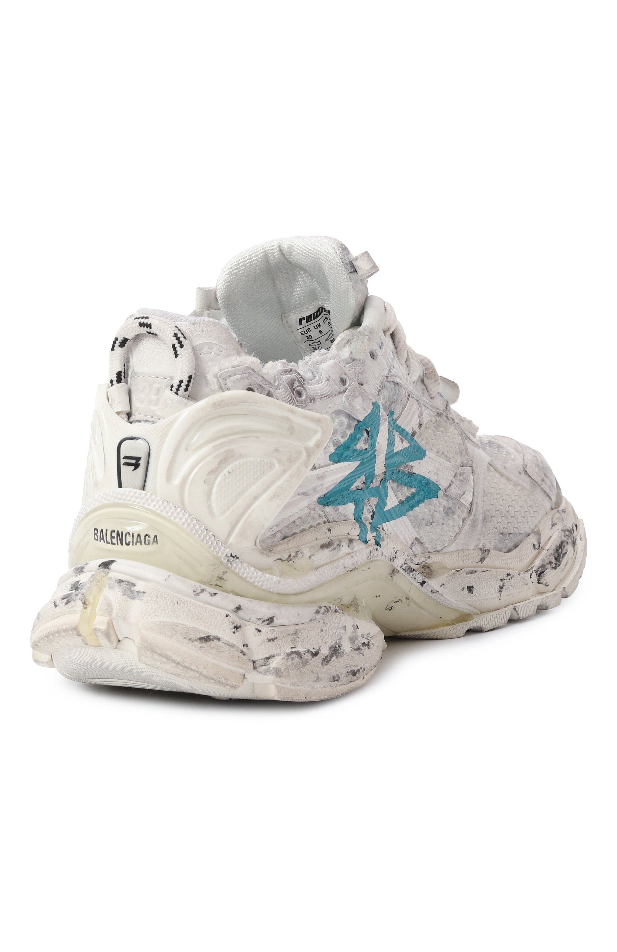 Комбинированные кроссовки runner BALENCIAGA, арт. 772767/W3RBW, фото 5