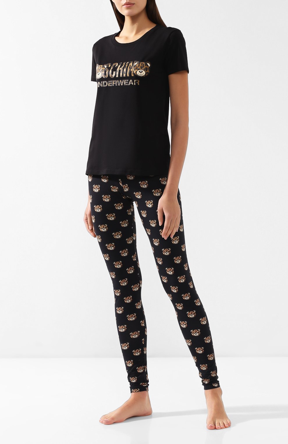 Хлопковые легинсы MOSCHINO, арт. A4215/9015, фото 2