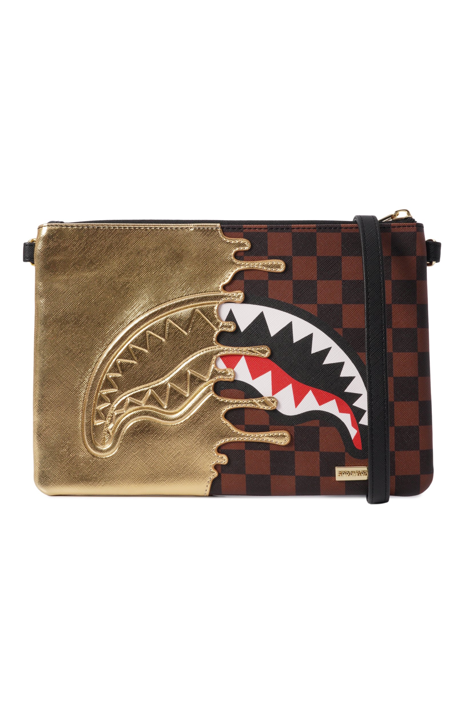 Сумка SPRAYGROUND, арт. 910B9344NSZ/SHARKS IN PARIS G0LD DRIP CR0SS0VER CL, фото 4