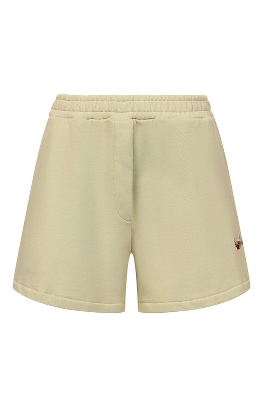 Хлопковые шорты Off-White 0WCI005F25FLE001 Зелёный 0WCI005F25FLE001