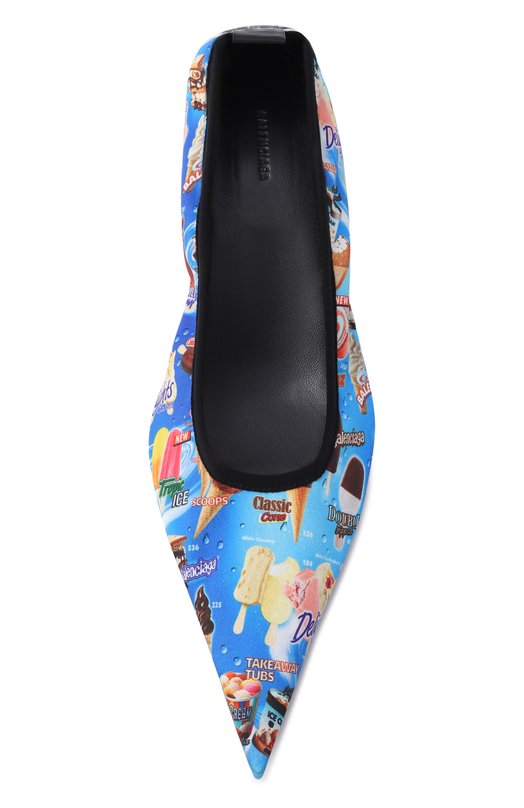 Атласные туфли Avenue 30 Balenciaga 845913/W14G1 Синий  845913/W14G1 Фото 6