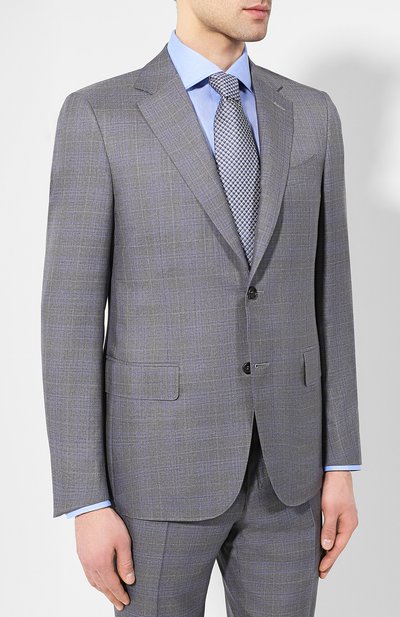 Костюм из см еси шерсти и шелка CANALI, арт. T11280/19/BX00228, фото 2