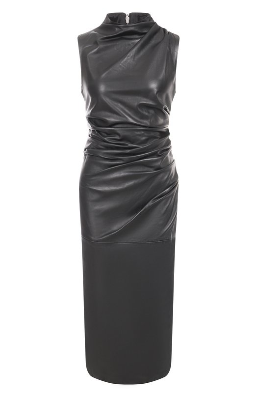 Кожаное платье Giuseppe di Morabito 05FWDR456P 05351 Чёрный 05FWDR456P 05351
