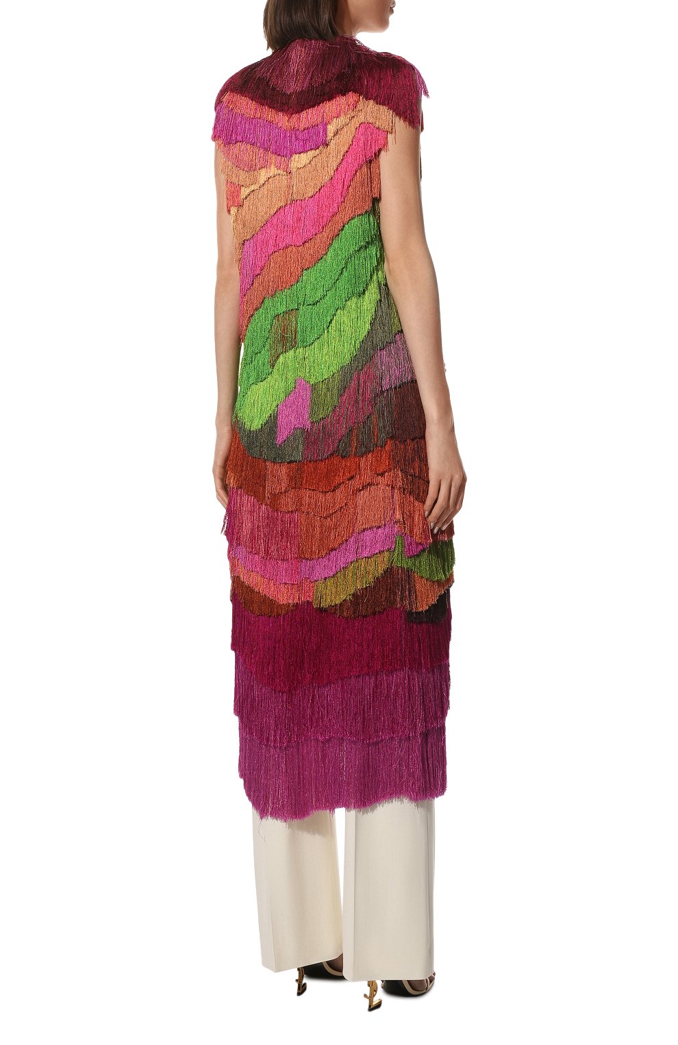 Жилет из вискозы DRIES VAN NOTEN фуксия цвета по цене 289500 руб., арт. 221-010232-4295, фото 4 Жилет из вискозы DRIES VAN NOTEN, арт. 221-010232-4295, фото 4