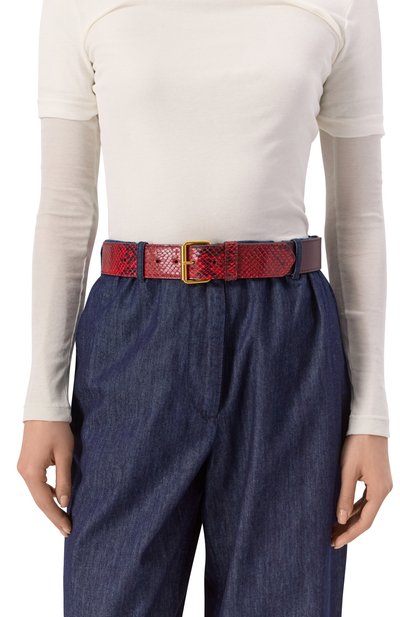 Кожаный ремень DRIES VAN NOTEN, арт. 251-011403-397, фото 2