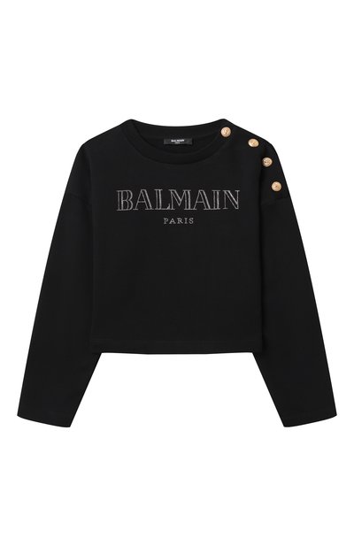 Хлопковый свитшот BALMAIN, арт. BW4B00