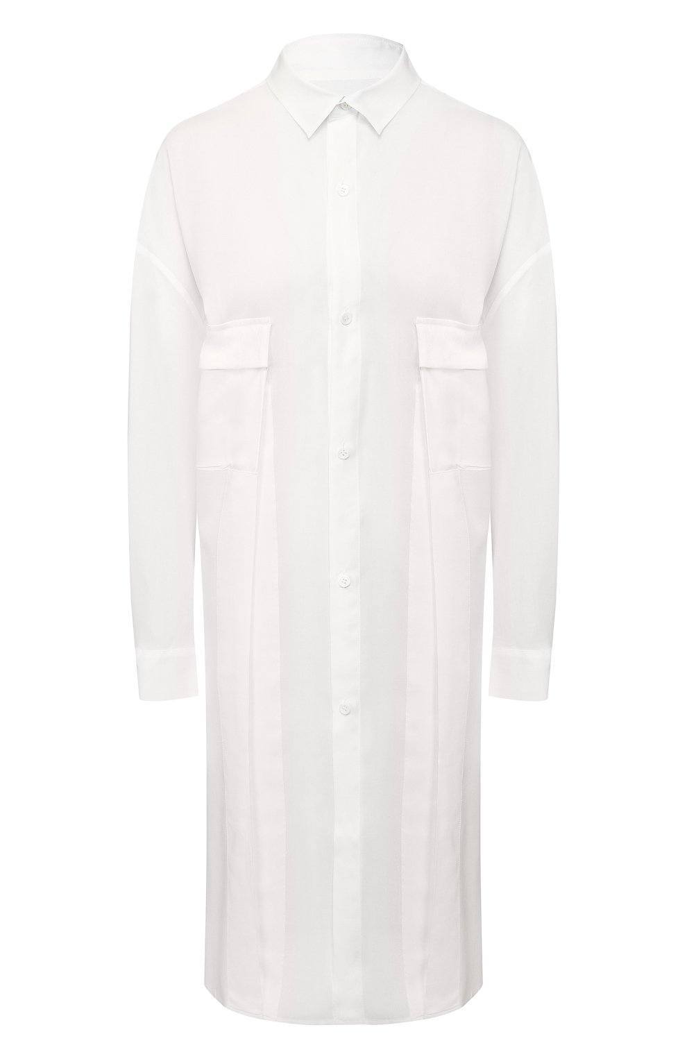 Платье YOHJI YAMAMOTO белого цвета по цене 83600 руб., арт. NN-B52-201, фото 1 Платье YOHJI YAMAMOTO, арт. NN-B52-201, фото 1