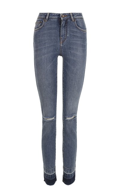 Женские джинсы-скинни с потертостями DOLCE & GABBANA, арт. 0102/FTAQ1D/G885W