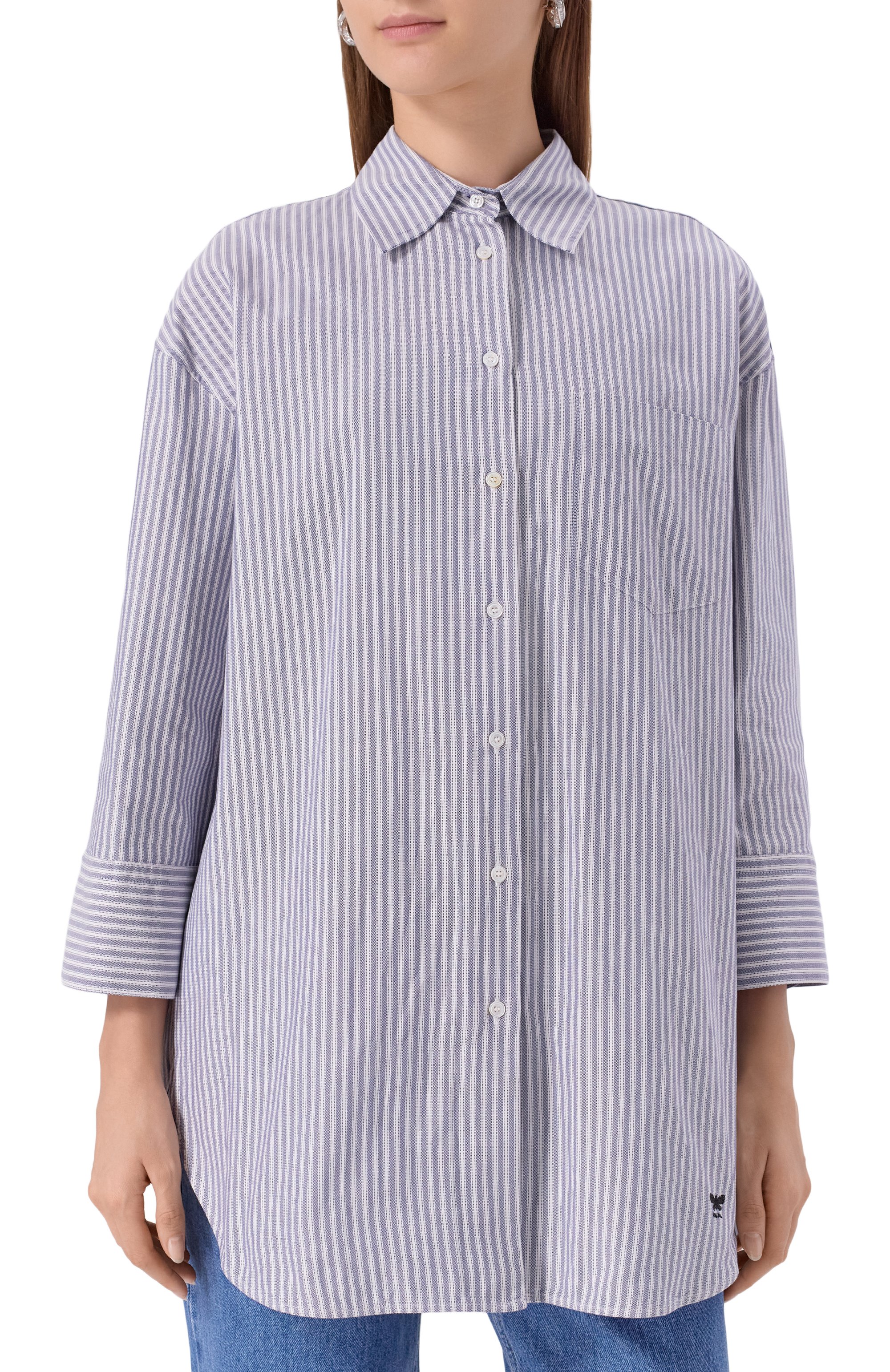 Хлопковая рубашка WEEKEND MAX MARA, арт. QUEVA, фото 3