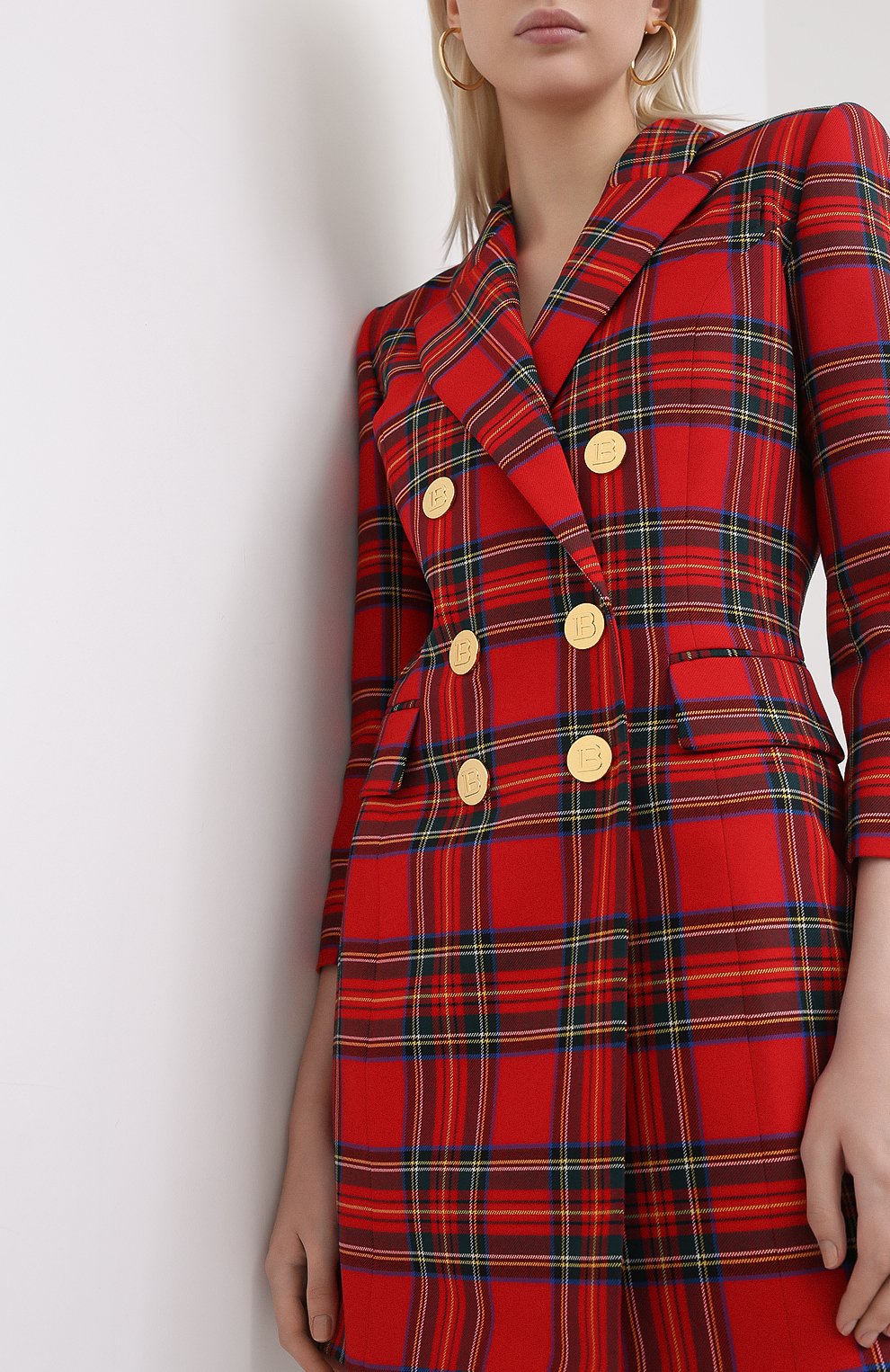 Шерстяное платье BALMAIN, арт. UF16222/W085, фото 3