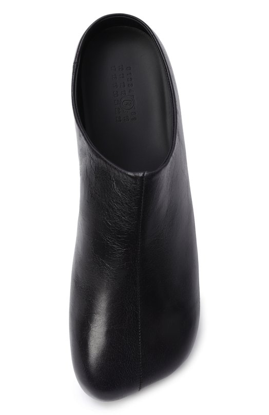 Кожаные сабо Factory MM6 SH1WX0010/P7561 Чёрный  SH1WX0010/P7561 Фото 5