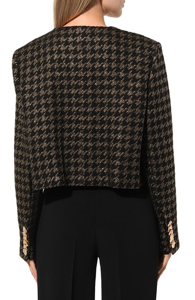 Жакет NINA RICCI черного цвета по цене 115500 руб., арт. 24ACVE002PA0494, фото 4 Жакет NINA RICCI, арт. 24ACVE002PA0494, фото 4