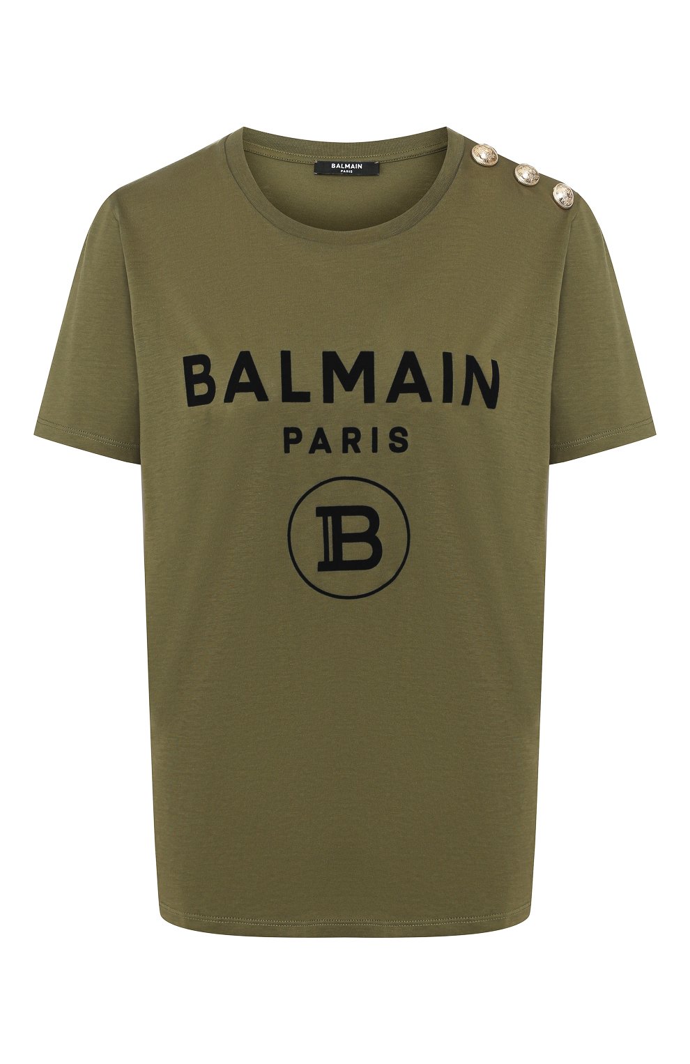 Хлопковая  футболка BALMAIN, арт. TF11350/I386, фото 1
