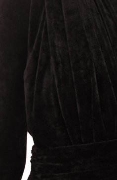 Бархатное платье BALENCIAGA, арт. 725098TKQ22 1000, фото 6