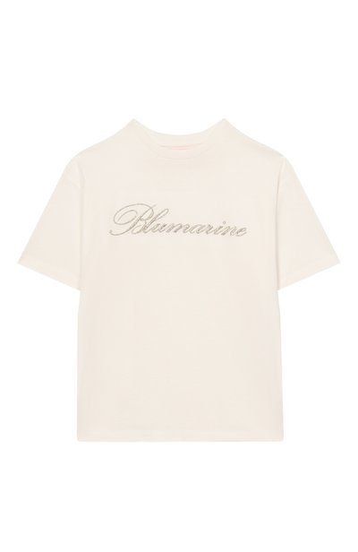 Хлопковая футболка BLUMARINE, арт. BFTS0330/JF031