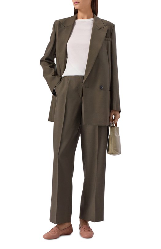 Кожаные балетки Gianvito Rossi G25321.05G0M.NFCPRLP Бежевый  G25321.05G0M.NFCPRLP Фото 3