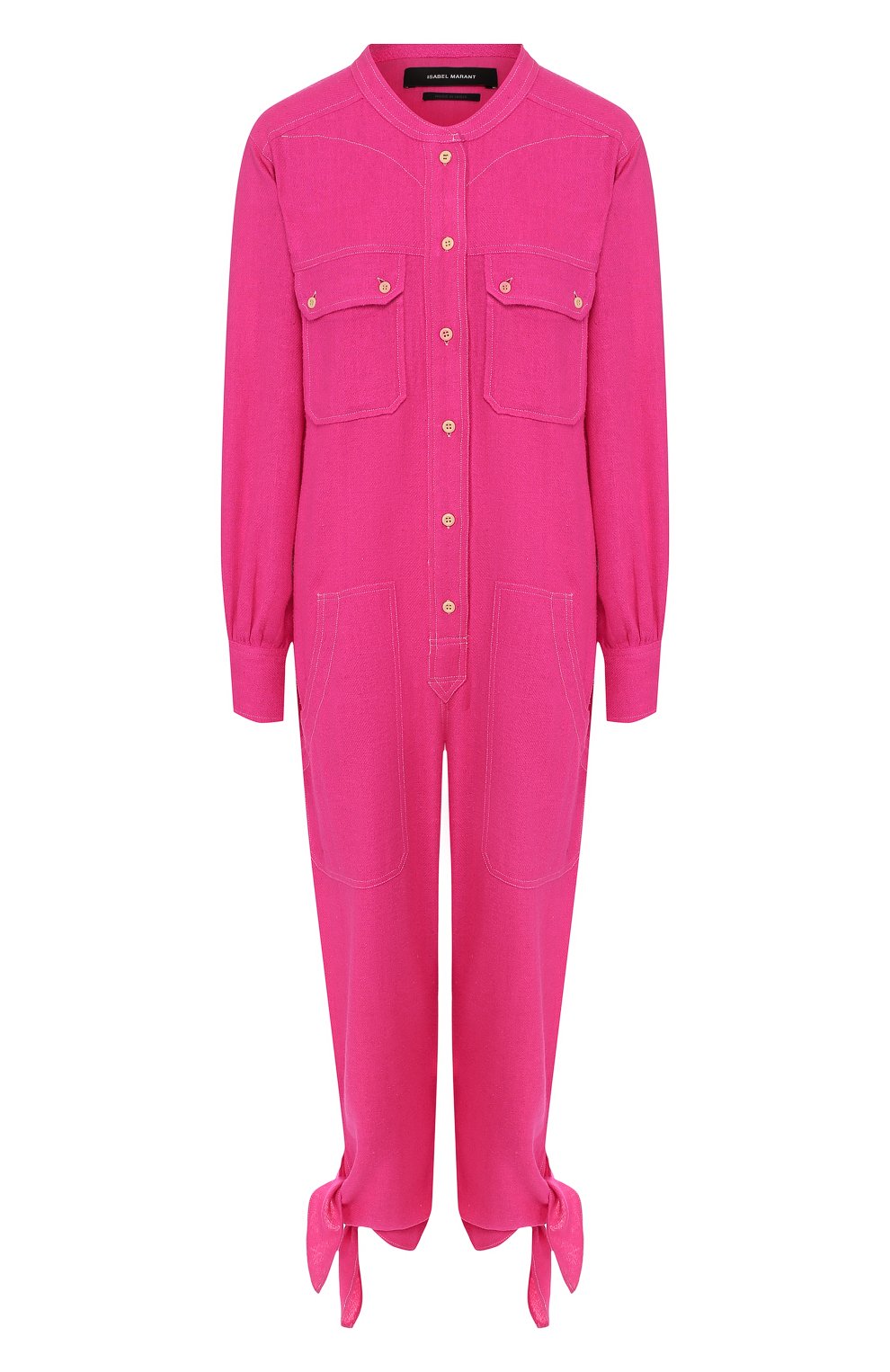 Шелковый комбинезон ISABEL MARANT розового цвета по цене 83750 руб., арт. CB0276-20E020I/TACAIA, фото 1 Шелковый комбинезон ISABEL MARANT, арт. CB0276-20E020I/TACAIA, фото 1