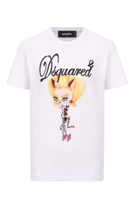 Женская хлопковая футболка DSQUARED2, арт. S72GD0596/D20020