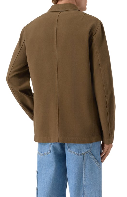 Хлопковая куртка Dries Van Noten 020448-2043-705 Коричневый  020448-2043-705 Фото 4