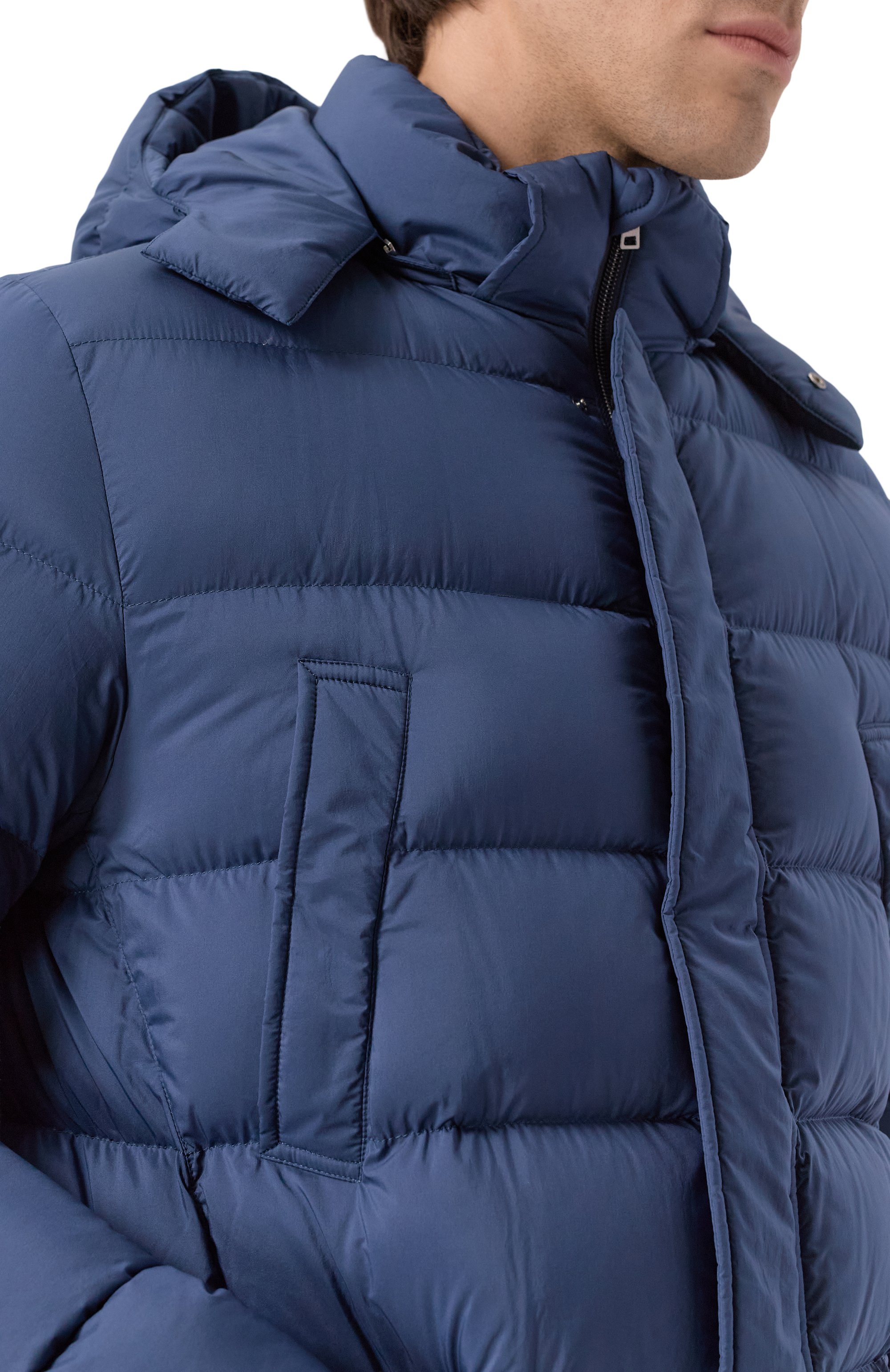 Пуховик HERNO синего цвета по цене 149000 руб., арт. PI003ULE/19288, фото 5 Пуховик HERNO, арт. PI003ULE/19288, фото 5