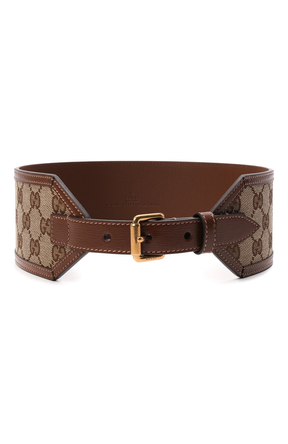 Кожаный ремень GUCCI коричневого цвета по цене 51800 руб., арт. 678695/GY5ST, фото 1 Кожаный ремень GUCCI, арт. 678695/GY5ST, фото 1