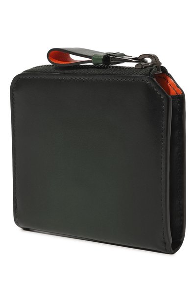 Кожаное портмоне SANTONI темно-зеленого цвета по цене 34000 руб., арт. UFPPA2123F0-GFULV29, фото 2 Кожаное портмоне SANTONI, арт. UFPPA2123F0-GFULV29, фото 2