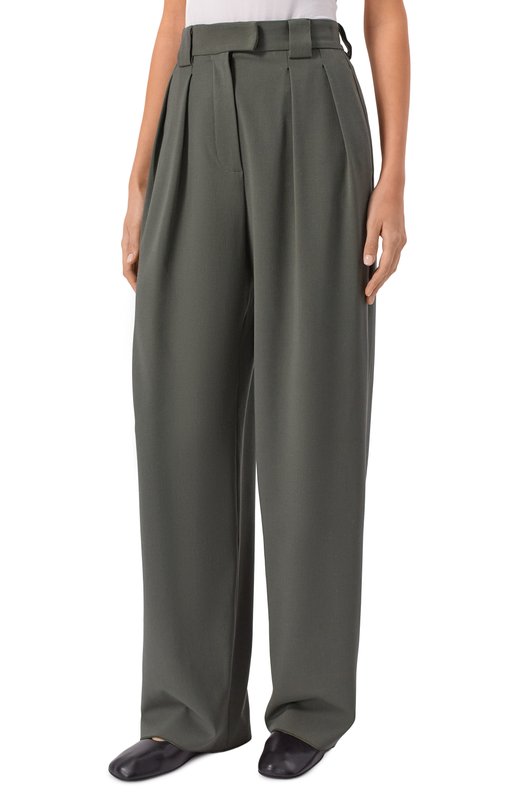 Шерстяные брюки Emporio Armani EW002615/TE10405 Зелёный  EW002615/TE10405 Фото 3