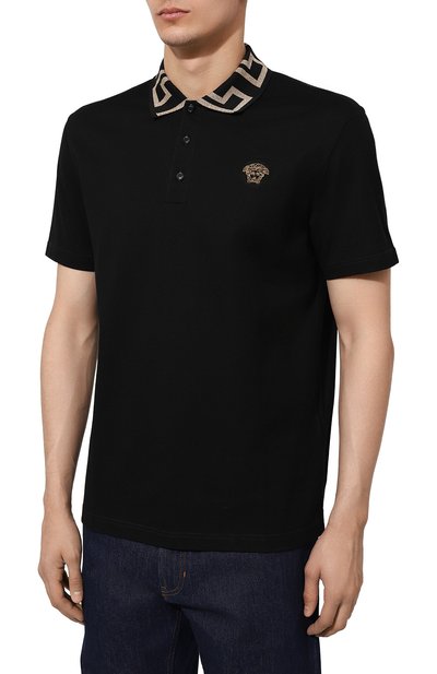 Хлопковое поло VERSACE, арт. A87402/1A06199, фото 3