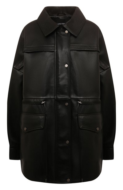 Женская кожаная парка LESYANEBO, арт. ICONIC/LEATHERJ002