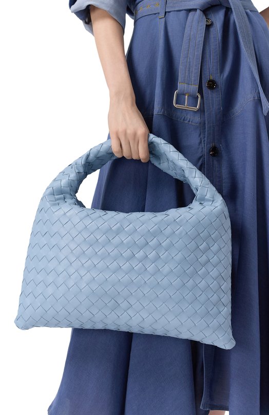 Сумка Hop Bottega Veneta 763966/V3IV Голубой  763966/V3IV Фото 2