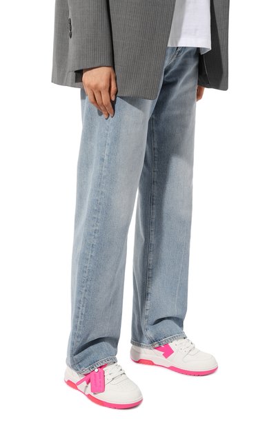Кожаные кеды out of office OFF-WHITE, арт. OWIA259S23LEA0010132, фото 3